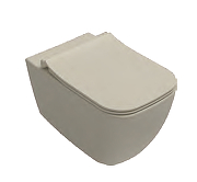 Унитаз Isvea VEA Cubo 10VA02001-2K подвесной цвет Слоновая кость матовый без сиденья