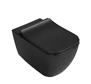 Унитаз Isvea VEA Cubo 10VA02001-2N подвесной цвет Черный матовый без сиденья
