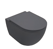 Унитаз Isvea VEA Rondo 10VA02002-2C подвесной цвет Антрацит матовый без сиденья