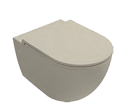 Унитаз Isvea VEA Rondo 10VA02002-2K подвесной цвет Слоновая кость матовый без сиденья
