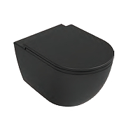Унитаз Isvea VEA Rondo 10VA02002-2N подвесной цвет Черный матовый без сиденья