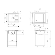 Кухонная мойка Ulgran Classic U-607-345 цвет Шоколад-1