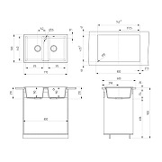 Кухонная мойка Ulgran Classic U-608-345 цвет Шоколад-1