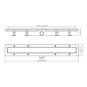 Душевой лоток PlastBrno DESIGN 4 91 SZA7850 с решеткой цвет Чёрный-2