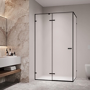Душевой уголок RGW Stilvoll 160x100 353204060-24 профиль цвет Черный стекло матовое-сатинат-1
