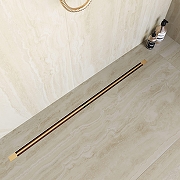 Душевой лоток RGW SDR 76215010-06 с решеткой цвет Золото BRUSH-6