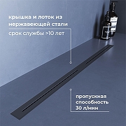 Душевой лоток RGW SDR 76215260-11 с решеткой цвет Серый-1