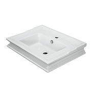 Раковина Sanita Luxe Ampir 65 WB.FN/Ampir/65-N/WHT.G/S1 цвет Белый