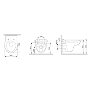 Унитаз AM.PM Joy C851700SC подвесной Белый с сиденьем Микролифт-7