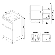 Тумба под раковину AM.PM X-joy 50 M85AFSX0502WG цвет Белый глянец-10