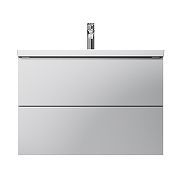 Тумба с раковиной AM.PM Gem 80 M90-FHX0802WG-WCC0802WG подвесная цвет Белый глянец