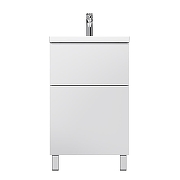 Тумба с раковиной AM.PM Gem 50 M90-FSX0502WG-WCC0502WG цвет Белый глянец