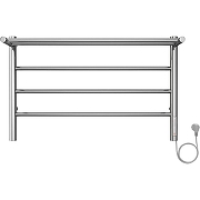 Электрический полотенцесушитель Terminus Аврора П4 700х450 4670078554611 с полкой цвет Хром