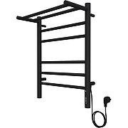 Электрический полотенцесушитель Terminus Аврора П6 450х600 КС 4670078556929 с полкой цвет Черный муар-1