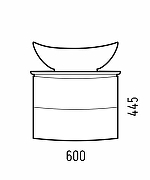 Тумба под раковину Corozo Вико 60 SD-00001643 подвесная цвет Белый-5
