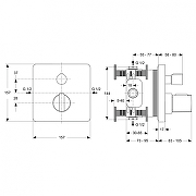 Смеситель для душа Ideal Standard Ceratherm 200 A5620AA с термостатом цвет Хром-2