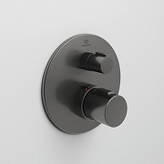 Смеситель для душа Ideal Standard Ceratherm T100 A5813A5 с термостатом цвет Magnetic Grey / Магнит-2