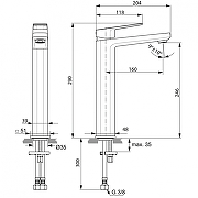 Смеситель для раковины Ideal Standard Tonic II A6329AA цвет Хром-6