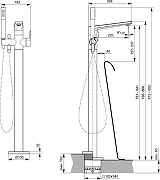 Смеситель для ванны Ideal Standard Tonic II A6347XG цвет Silk Black / Черный шелк-3