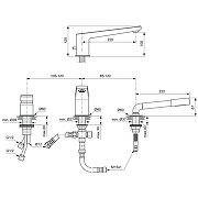 Смеситель на борт ванны Ideal Standard Tonic II A6348AA цвет Хром-3
