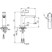 Смеситель для раковины Ideal Standard Connect Air A7016AA цвет Хром-3