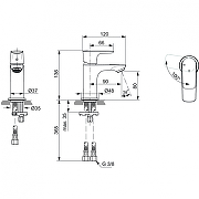 Смеситель для раковины Ideal Standard Connect Air A7019AA цвет Хром-3
