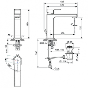 Смеситель для раковины Ideal Standard Edge A7107AA цвет Хром-6