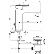 Смеситель для раковины Ideal Standard Edge A7109AA цвет Хром-2