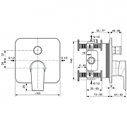 Смеситель для душа Ideal Standard Edge A7124AA цвет Хром-2