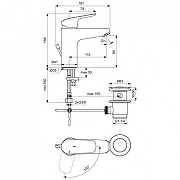 Смеситель для раковины Ideal Standard Ceraflex B1715AA цвет Хром-5