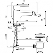 Смеситель для биде Ideal Standard Sesia BC206AA цвет Хром-1