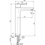Смеситель для раковины Ideal Standard Ceraplan III Slim BC562AA цвет Хром-5