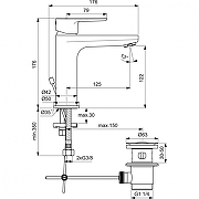 Смеситель для раковины Ideal Standard Cerafine O BC699AA цвет Хром-4