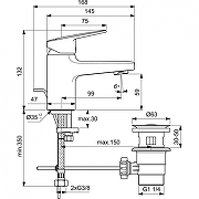 Смеситель для раковины Ideal Standard Ceraplan BD202AA цвет Хром-3