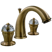 Смеситель для раковины Migliore Prestige Crystal 32765 цвет Бронза