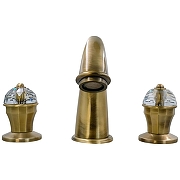 Смеситель для раковины Migliore Prestige Crystal 32765 цвет Бронза-1