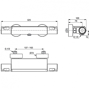 Смеситель для душа Ideal Standard Ceratherm T50 A7695AA с термостатом цвет Хром-5