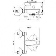 Смеситель для ванны Ideal Standard Cerafine D BC692AA цвет Хром-6