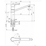 Смеситель для кухни Ideal Standard Alpha BC813Q9 цвет Champagne Pearl / Жемчужное шампанское-1