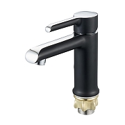 Смеситель для раковины G-Lauf ZOK ZOK1-A036YB цвет Черный матовый Хром