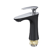 Смеситель для раковины G-Lauf LOT LOT1-A010YB цвет Черный матовый Хром-1