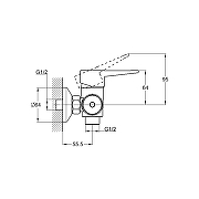 Смеситель для душа G-Lauf NUD NUD5-A045KH цвет Сатин-2