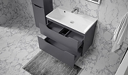 Тумба под раковину Raval Wector 80 Wct.01.80/P/A/MD подвесная цвет Антрацит-5