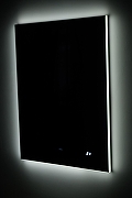 Зеркало Raval Kvadro 80 Kvdr.02.80/W/RL с подсветкой с бесконтактным выключателем и часами-2