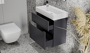 Тумба под раковину Raval Brik 65 Wel.01.100/P/W/RL подвесная цвет Антрацит-2