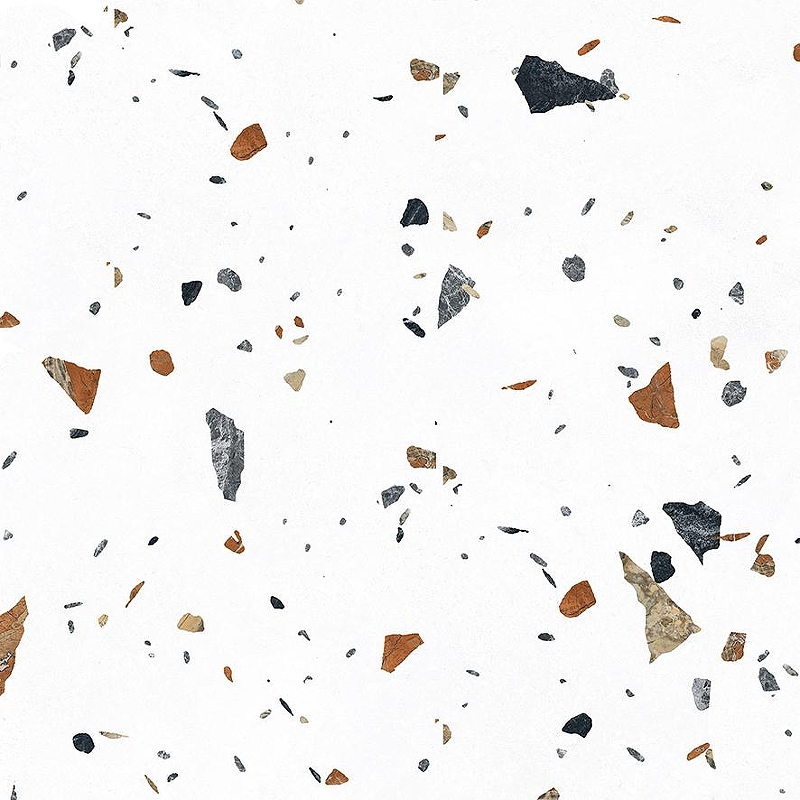 Керамогранит Laparet Terazzo Bianco Бежевый Карвинг 