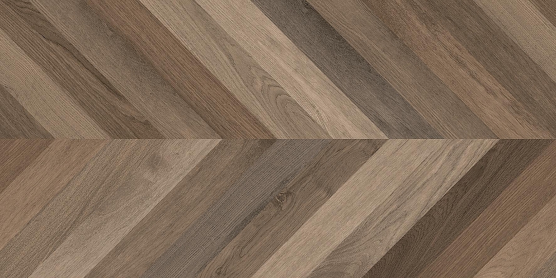 Керамогранит Laparet Wood Latina Brown Chevron M Коричневый Матовый Карвинг 