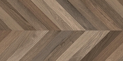 Керамогранит Laparet Wood Latina Brown Chevron M Коричневый Матовый Карвинг 60х120 см