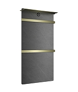 Электрический полотенцесушитель Wonzon & Woghand Stuttgart 43х80,6 R WW-A504G-BG с полкой цвет Брашированное золото