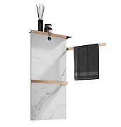 Электрический полотенцесушитель Wonzon & Woghand Stuttgart 43х80,6 R WW-A504W-BG с полкой цвет Брашированное золото